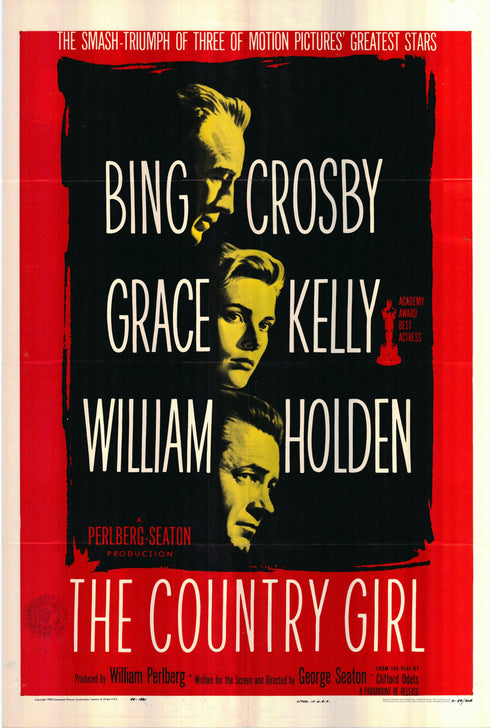 the country girl 1959R one sheet poster folded